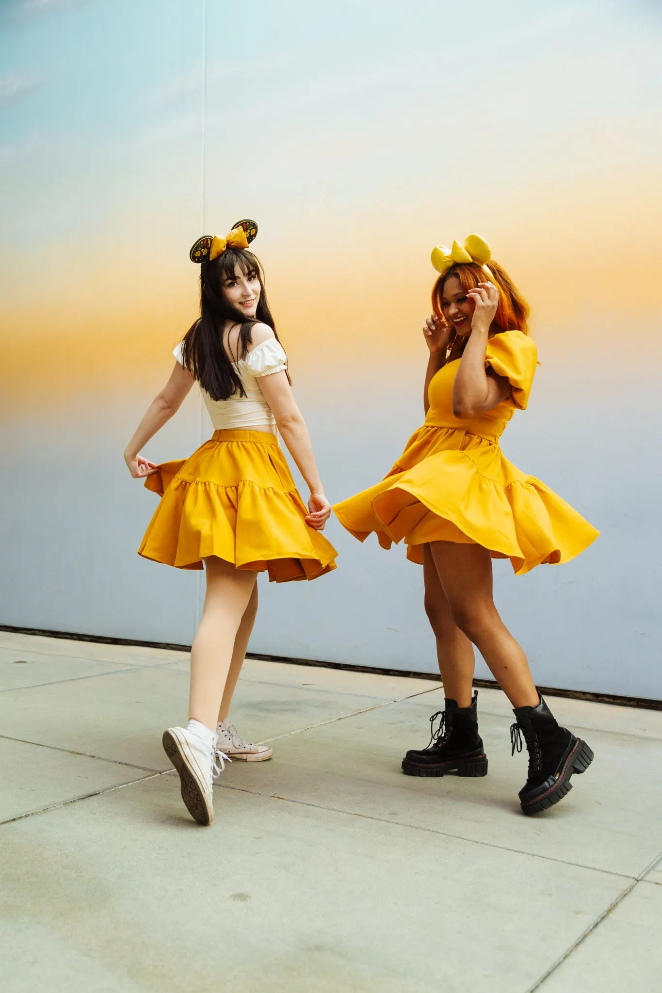 Twirl Skirt in Golden Afternoon
