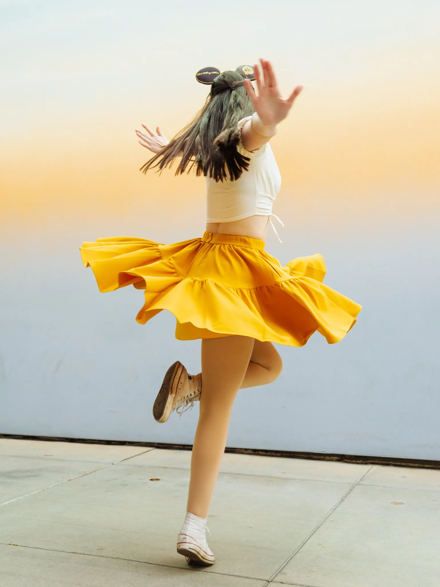 Twirl Skirt in Golden Afternoon