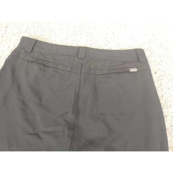 (V) Eddie Bauer Women skort 2 in 1 skirt/short hiking sport black light sz 6