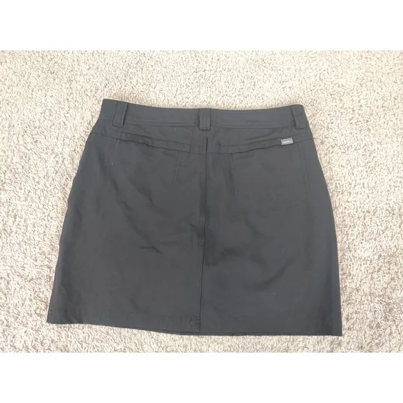 (V) Eddie Bauer Women skort 2 in 1 skirt/short hiking sport black light sz 6