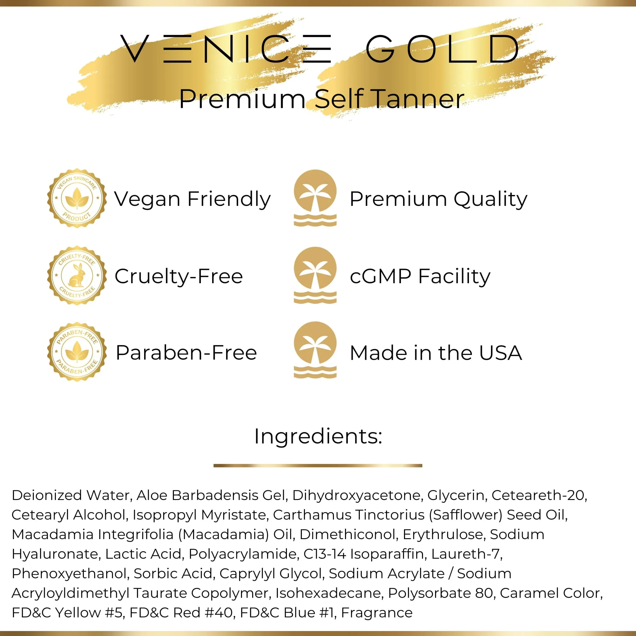 Venice Gold Premium Self Tanner