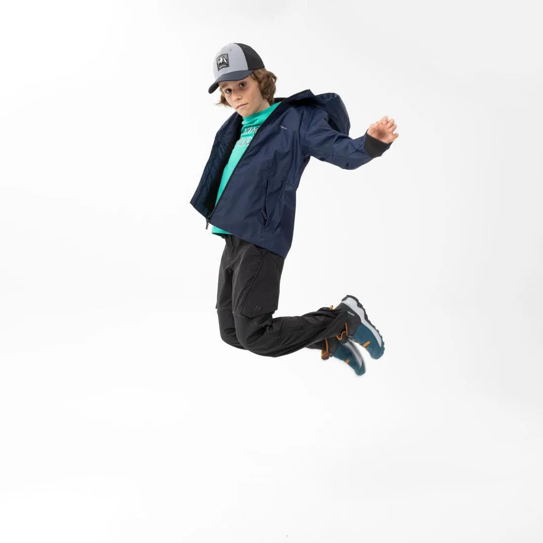 Veste imperméable de randonnée enfant 7-15 ans, MH500 girs