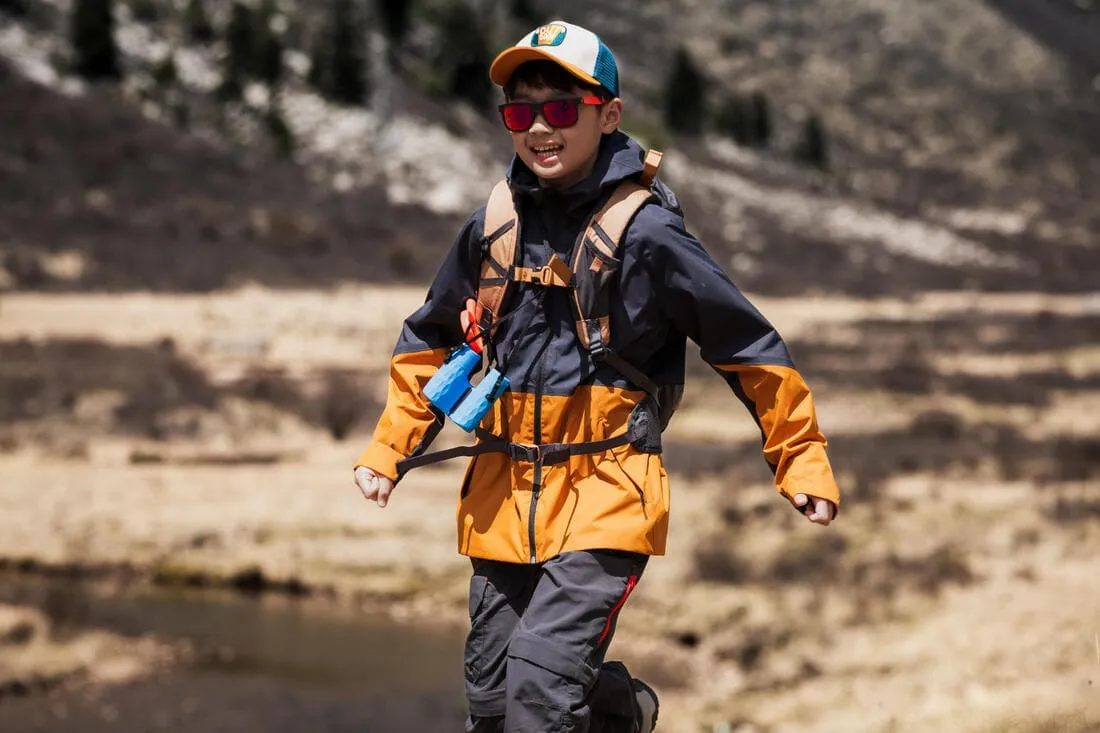 Veste imperméable de randonnée enfant 7-15 ans, MH500 girs