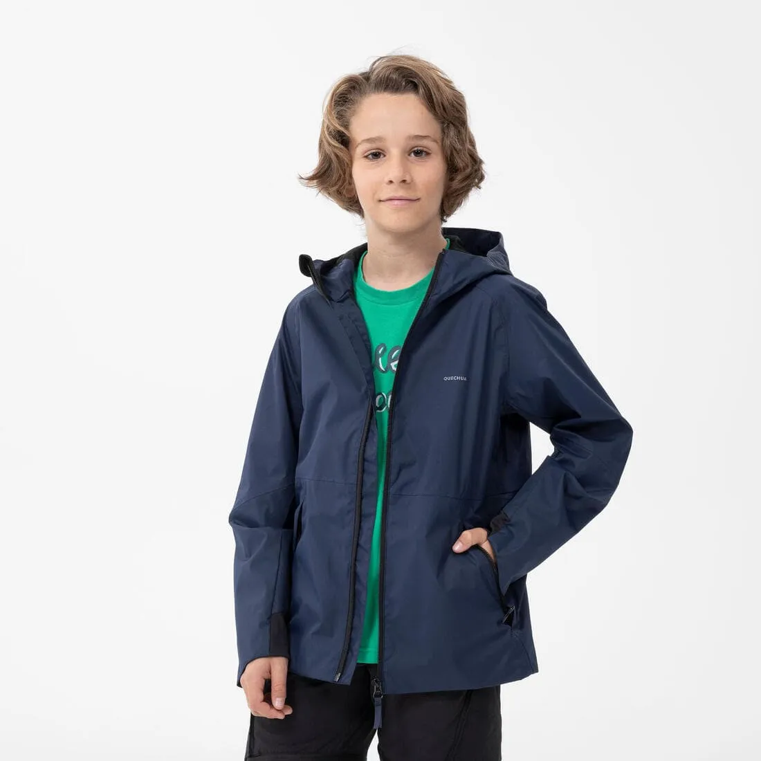 Veste imperméable de randonnée enfant 7-15 ans, MH500 girs