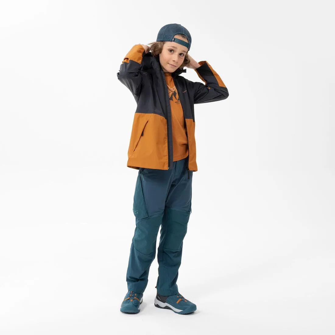 Veste imperméable de randonnée enfant 7-15 ans, MH500 girs