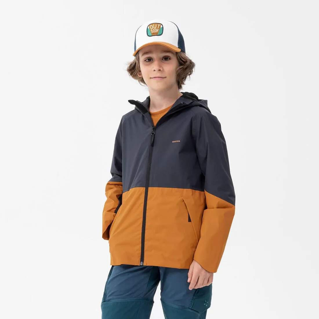 Veste imperméable de randonnée enfant 7-15 ans, MH500 girs
