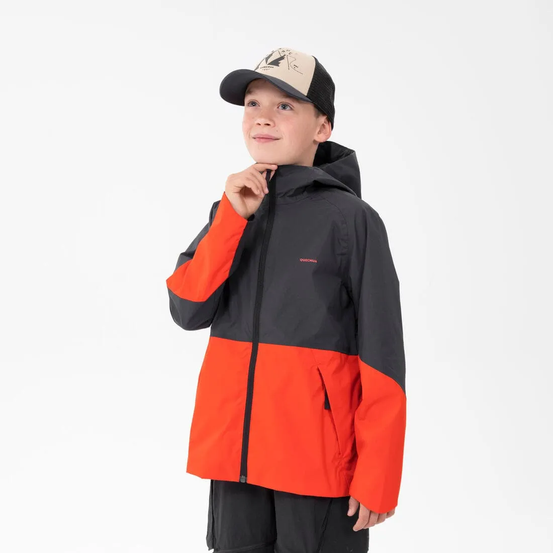 Veste imperméable de randonnée enfant 7-15 ans, MH500 girs