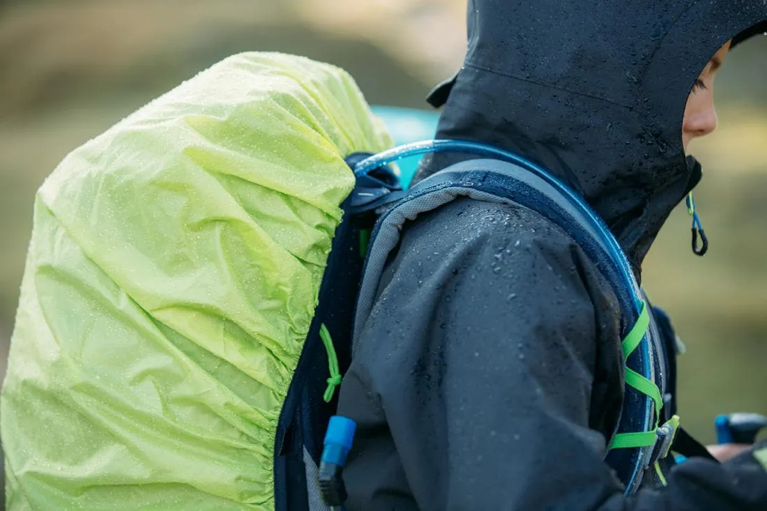 Veste imperméable de randonnée enfant 7-15 ans, MH900 noire