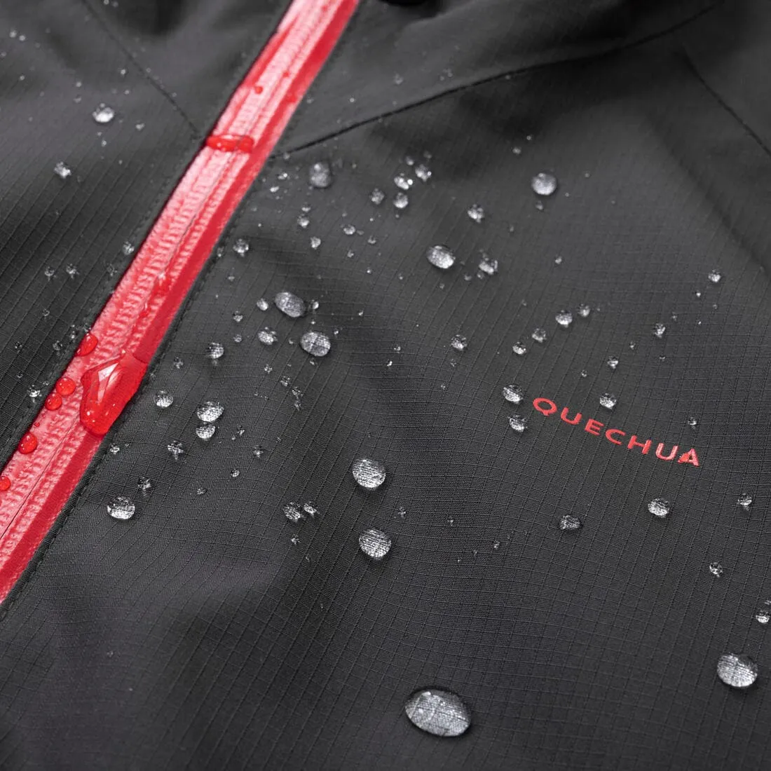 Veste imperméable de randonnée enfant 7-15 ans, MH900 noire