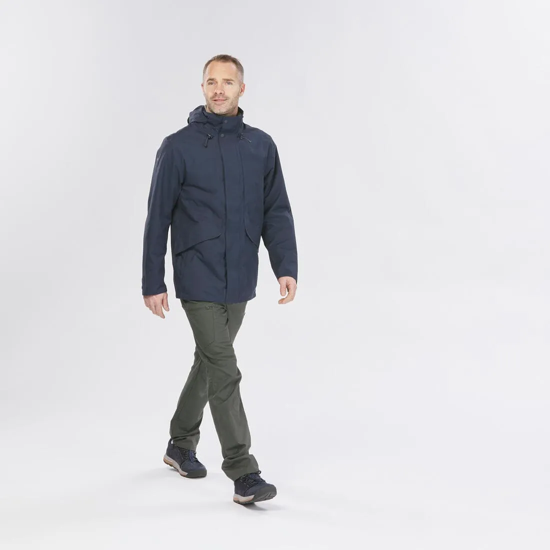 Veste imperméable de randonnée - NH550 Imper - Homme