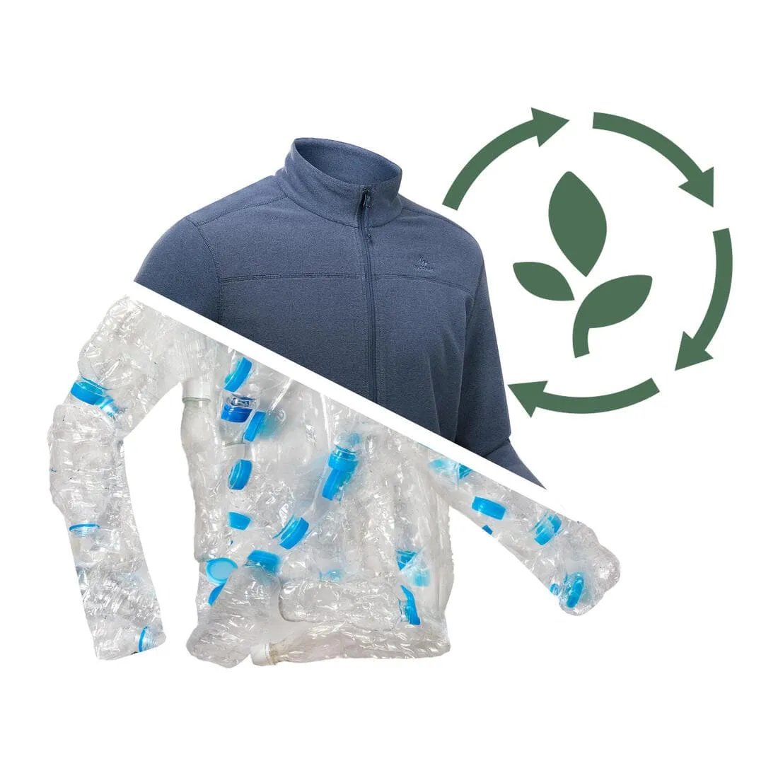 Veste polaire de randonnée - mh100 - homme