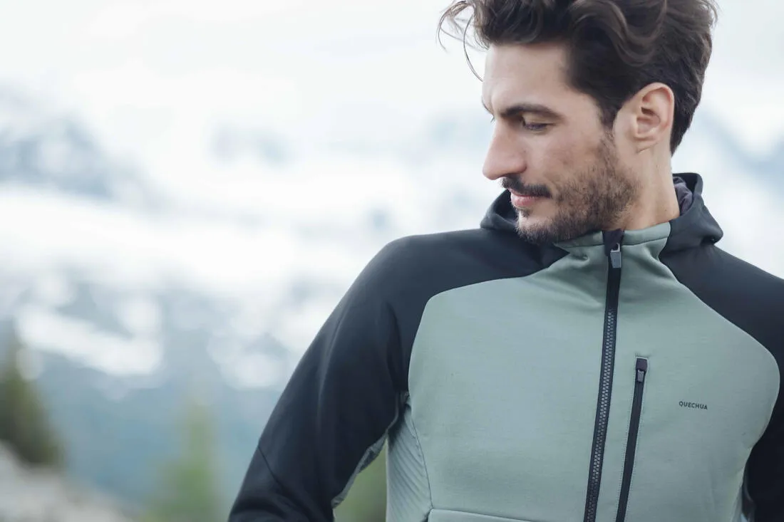 Veste polaire de randonnée - mh500 hood - homme