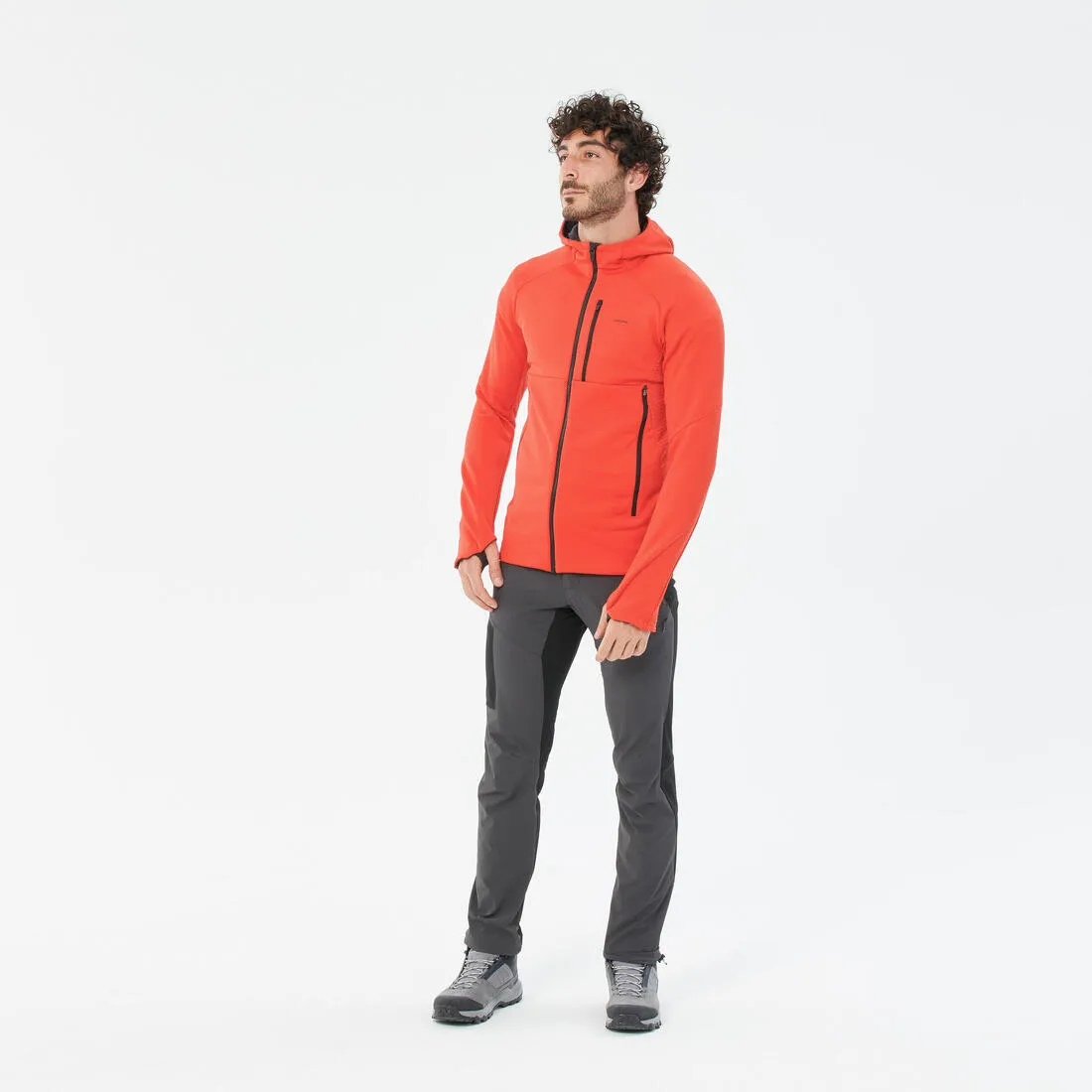 Veste polaire de randonnée - mh500 hood - homme