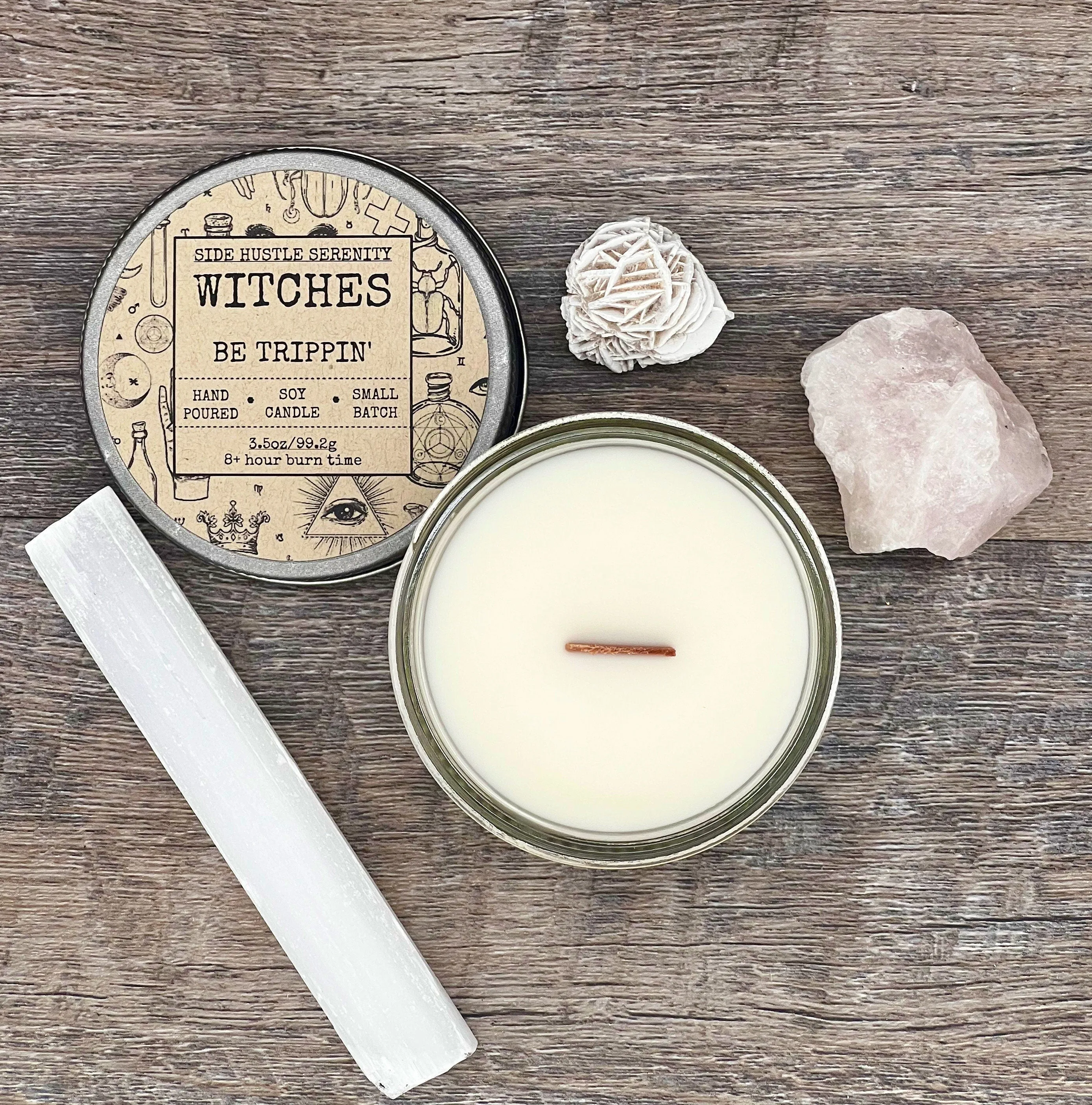 WITCHES BE TRIPPIN' "Blackberry   Rose Scented Soy Candle | 3.5oz
