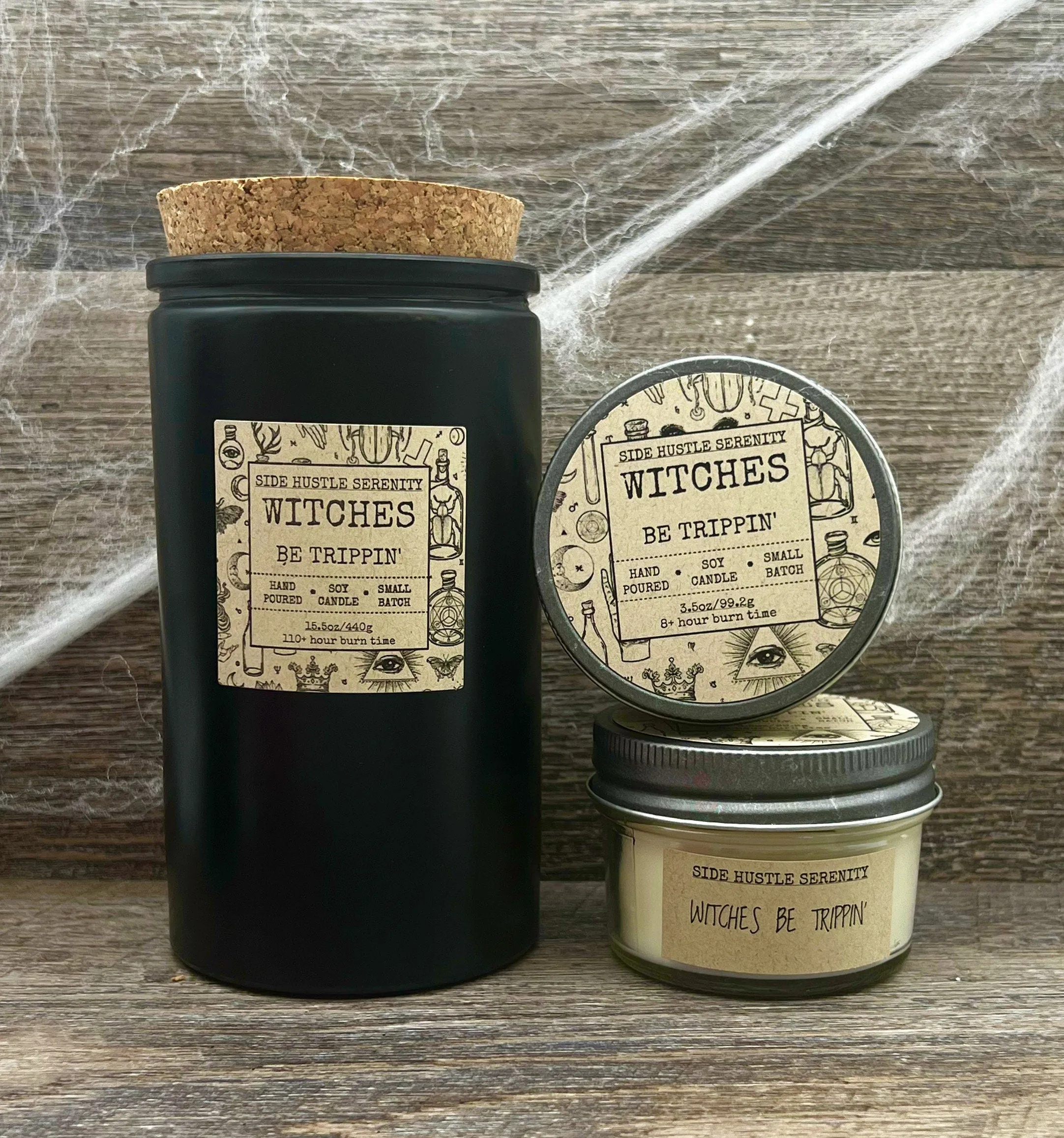 WITCHES BE TRIPPIN' "Blackberry   Rose Scented Soy Candle | 3.5oz