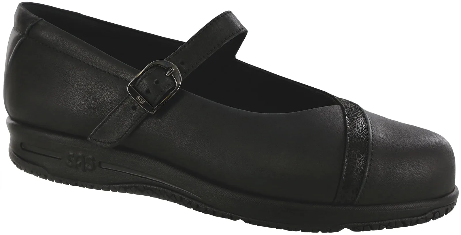 Women's Clare Non Slip Loafer in Black/Black Web