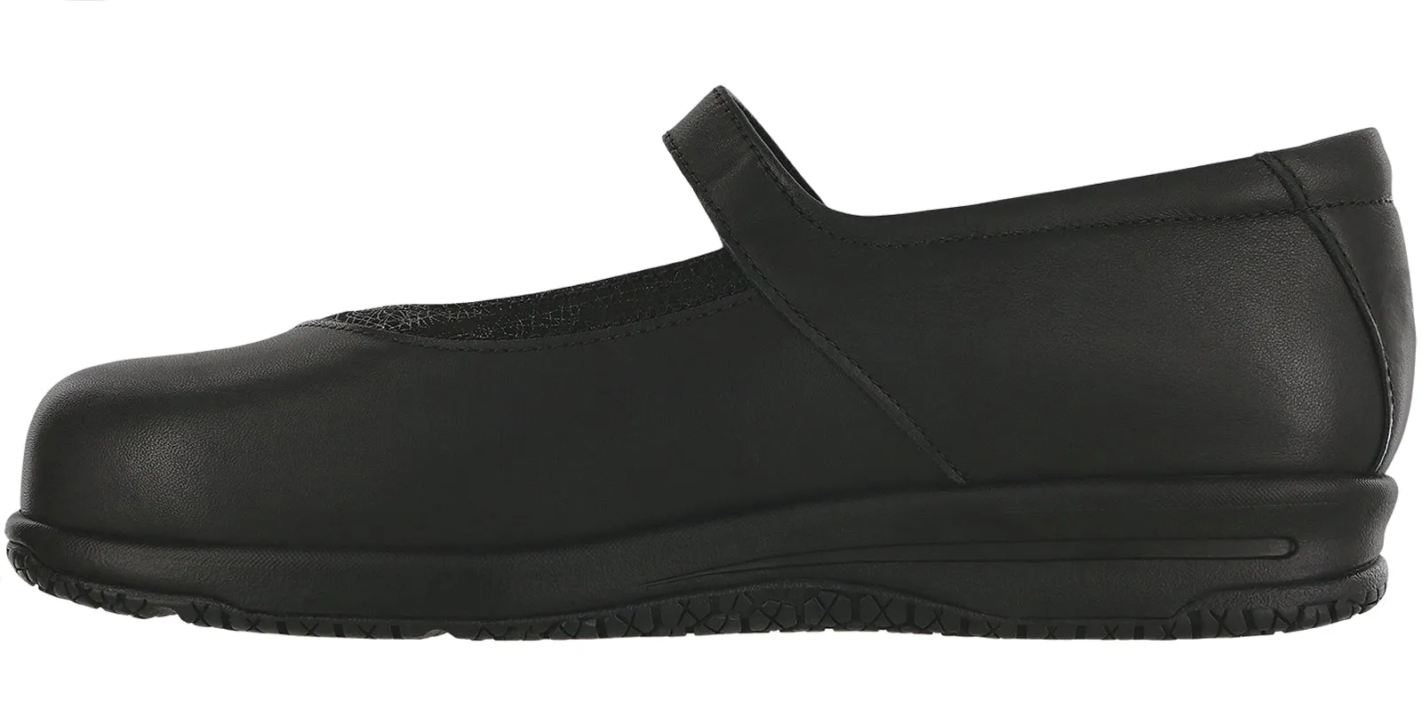 Women's Clare Non Slip Loafer in Black/Black Web